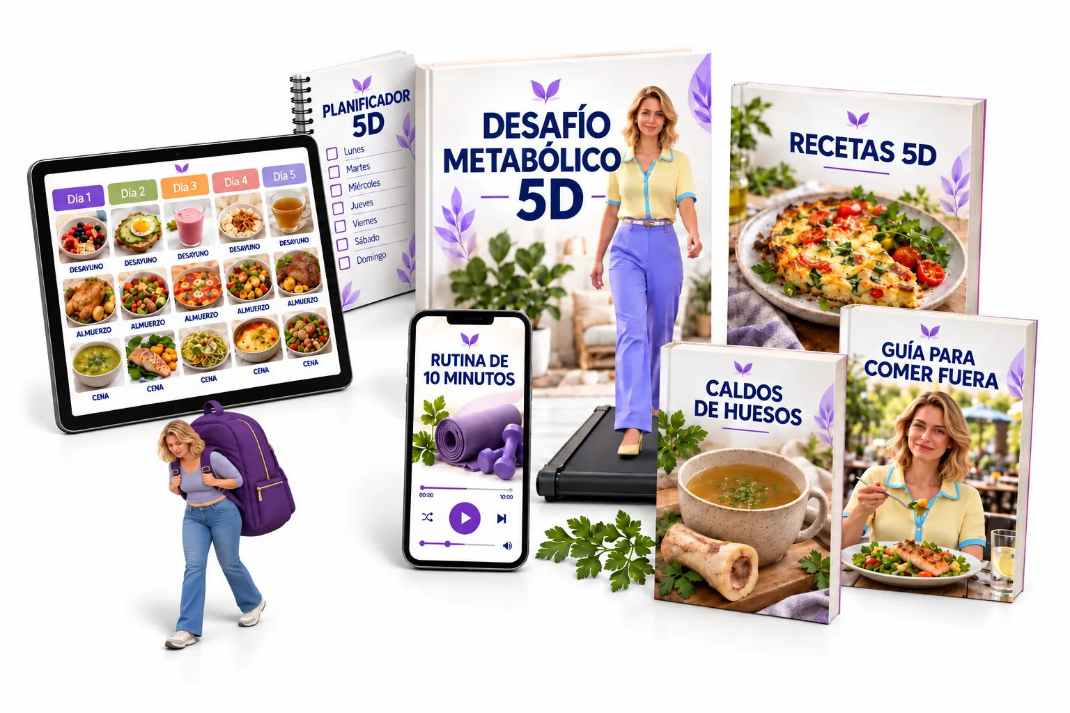 Desafío Metabólico 5D con seis regalos digitales