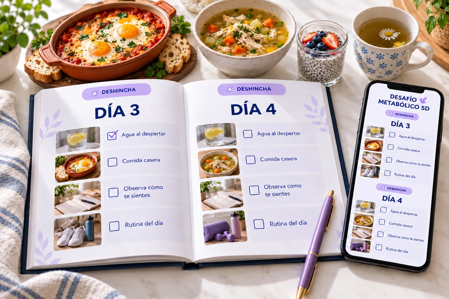Guía de los días 3 y 4 con huevos gratinados